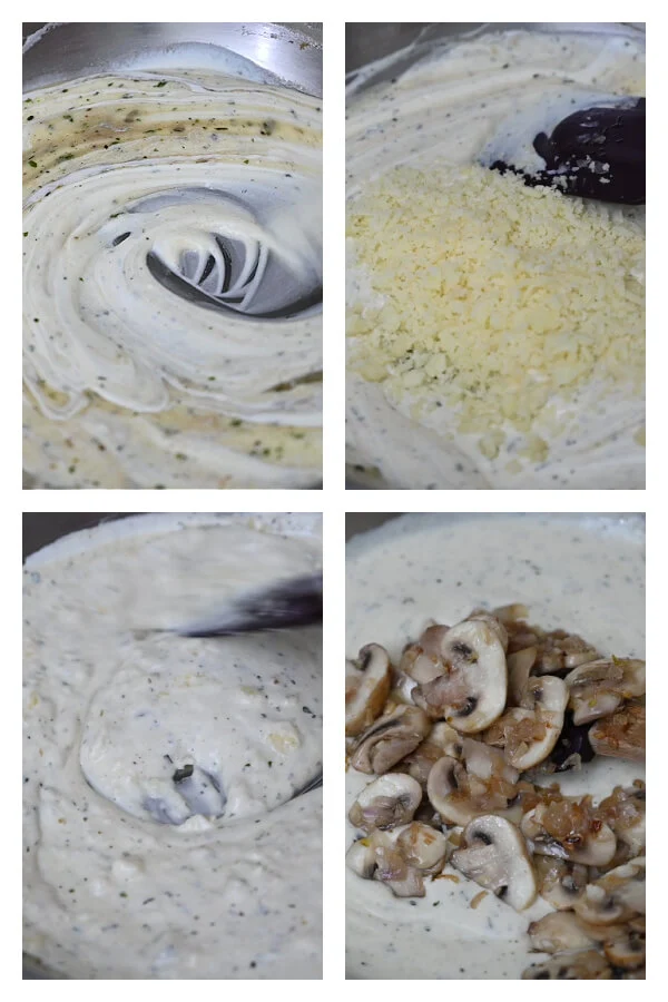 how to make creamy mushroom pasta