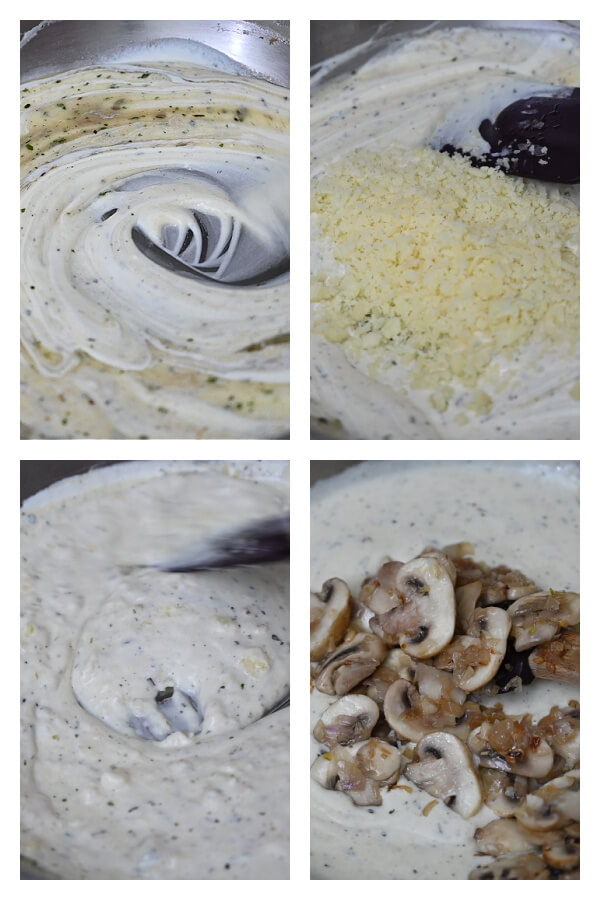 how to make creamy mushroom pasta