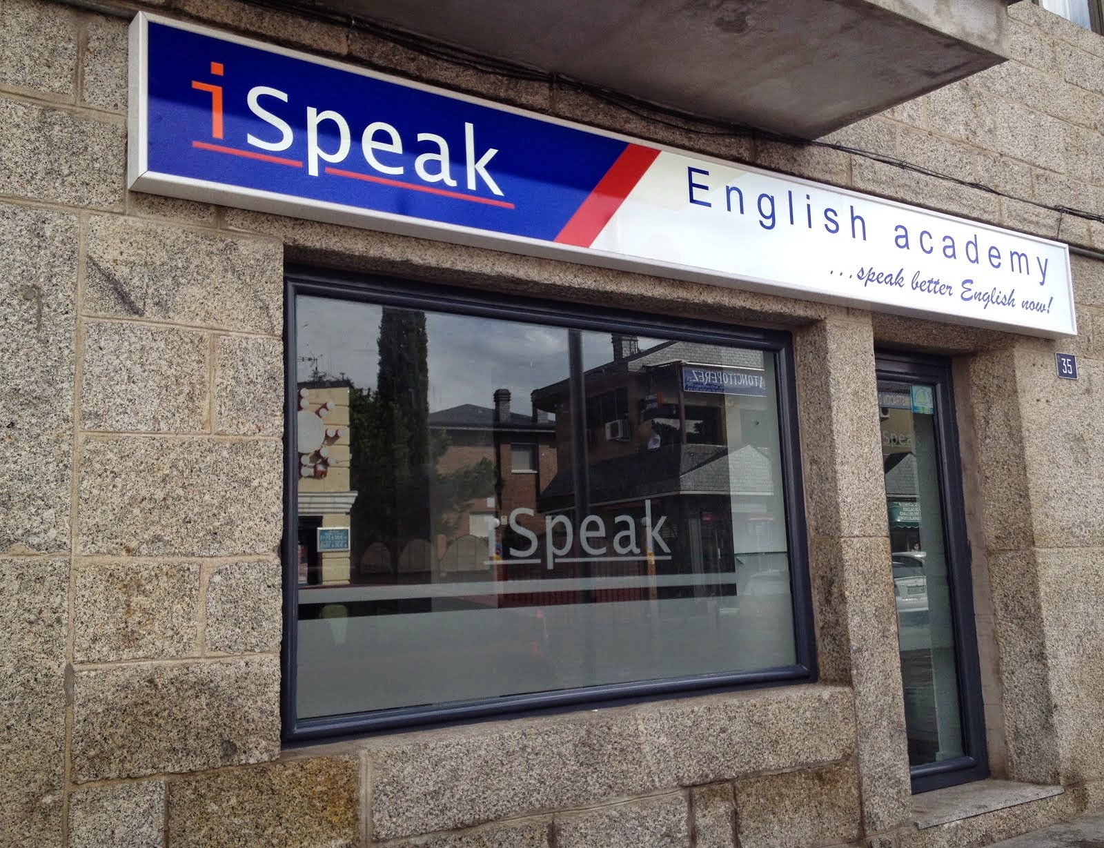 iSpeak englishacademy: Our new door sign!!! or should we say 