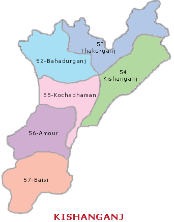 Map Of Kishanganj District Bihar किशनगंज - Welcome To Kishanganj District - An Un-Official Portal Of Kishanganj  District Of Bihar: Bahadurganj And Thakurganj All Set To Become  Sub-Divisions