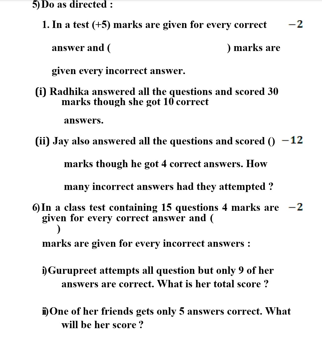 holiday homework for class 7 maths cbse