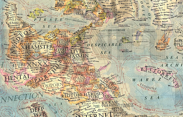Seduced by the New...: Map of the Interwebz
