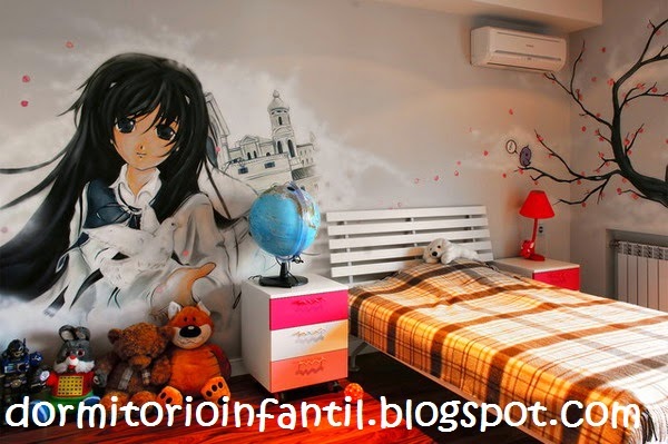 DORMITORIO CON ANIMES - DECORA LOS DORMITORIOS JUVENILES CON LOS ANIMES