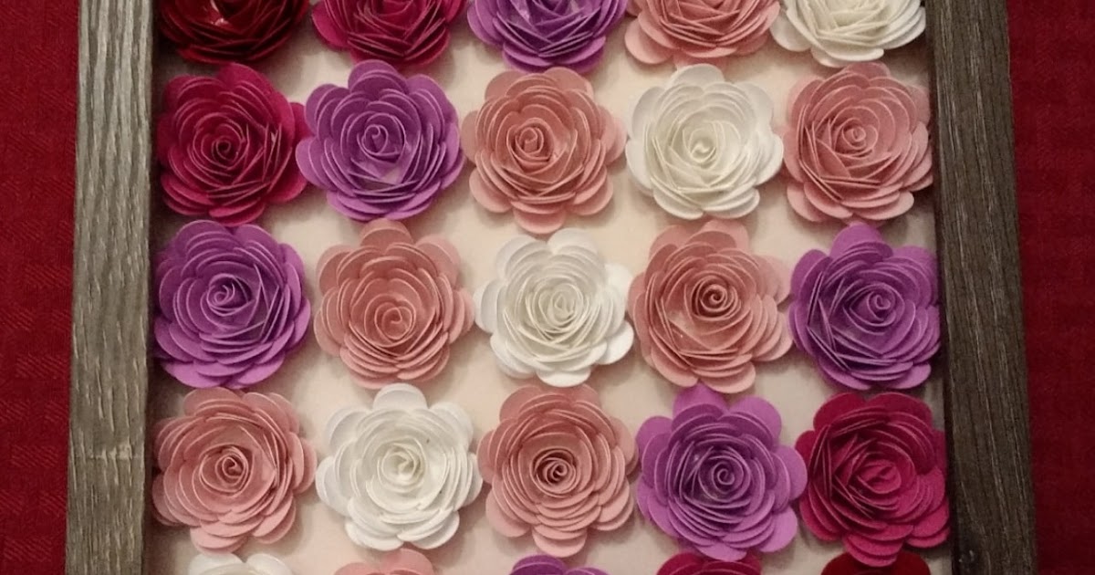 Trupti's Craft Paper Flower Frame Wall Hanging / Wall Decor / Gift