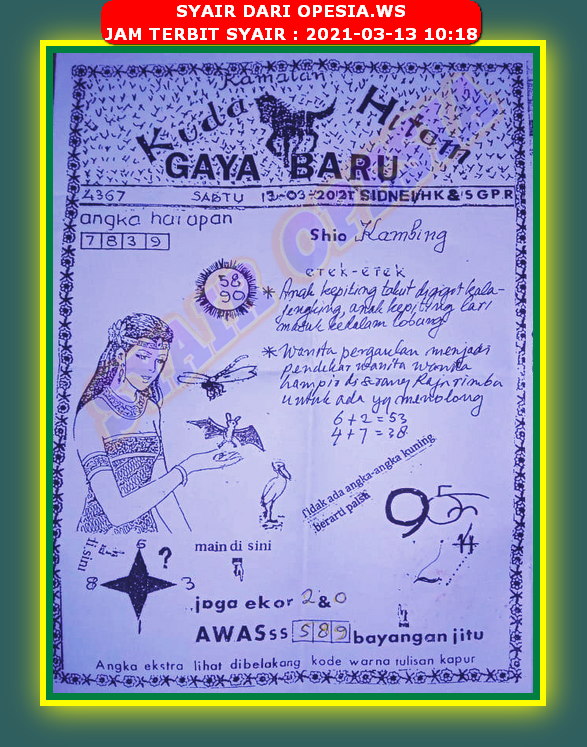 Syair Sdy Hari Ini Sabtu 13 Maret 2021 Opesia Official Syair Sdy Hari Ini Sabtu 13 Maret 2021 Opesia Official