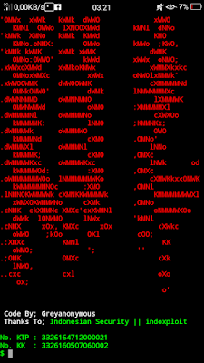 Fake NIK dan KK Via Termux Fake NIK dan KK Via Termux