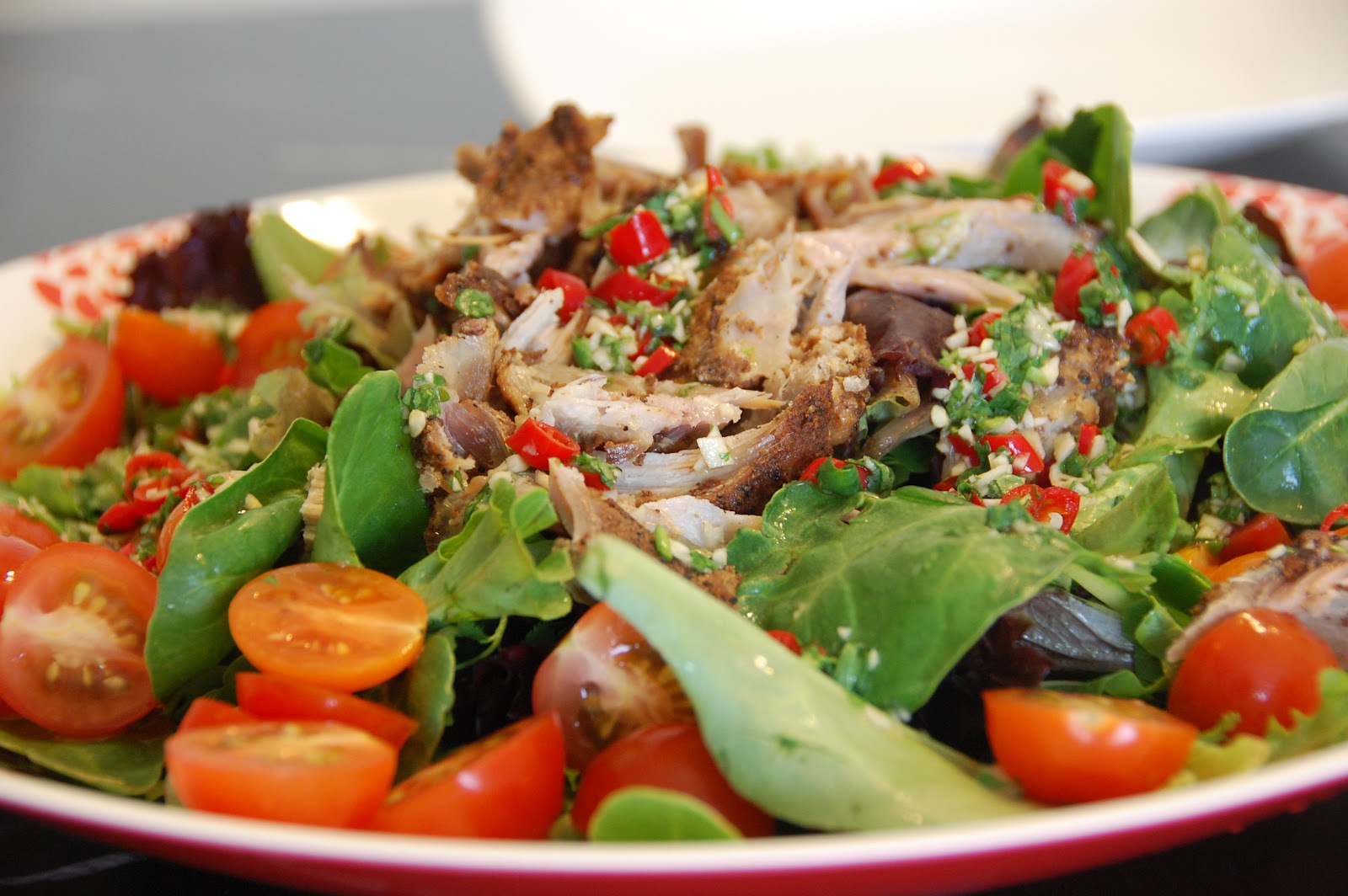 Main Course Salads Roast Pork Ribs Salad