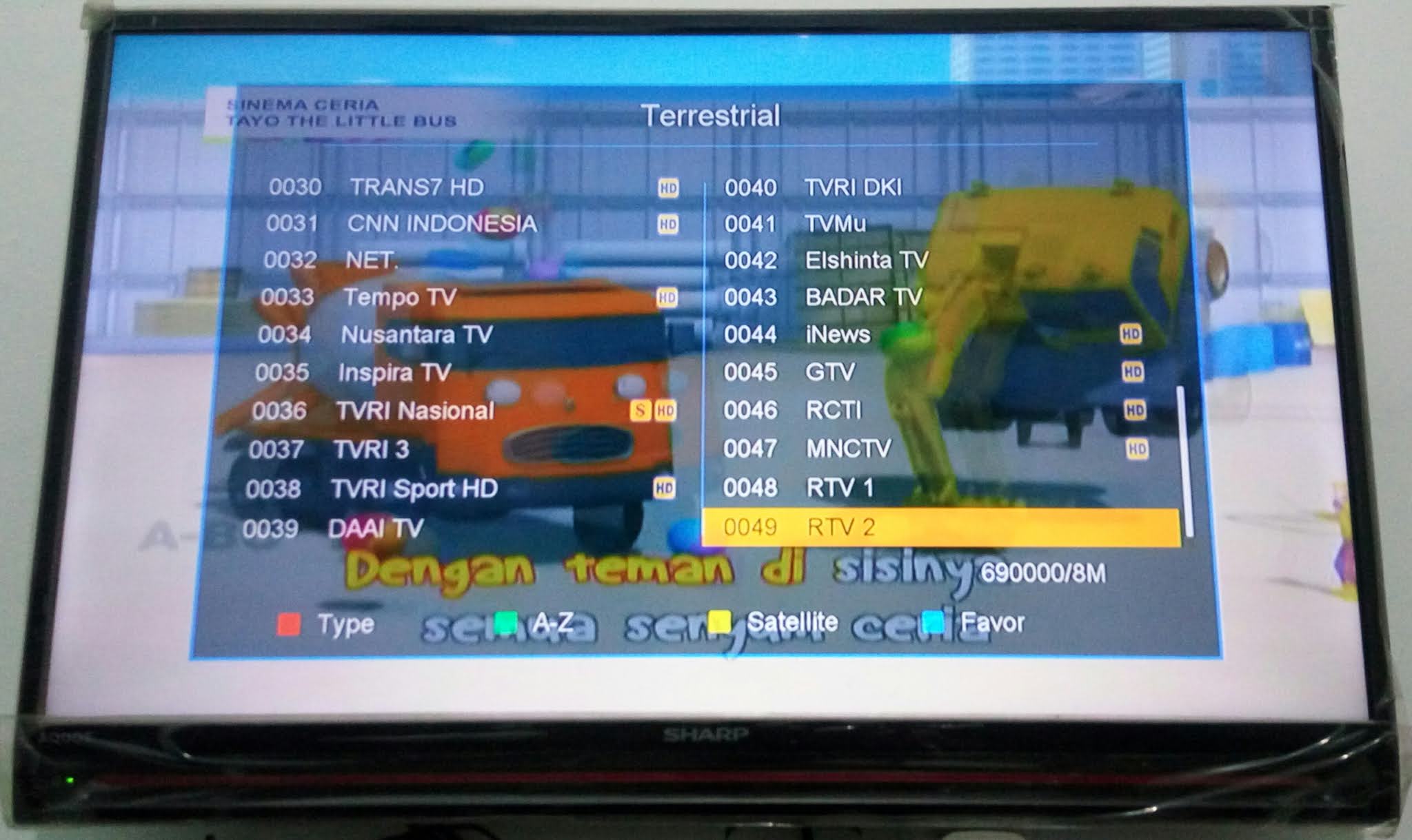 Daftar List Channel Siaran Televisi Digital Terrestrial DVB T2