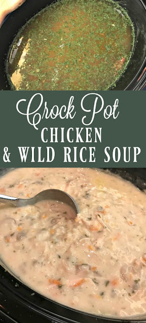 slow cooker chicken and wild rice soup