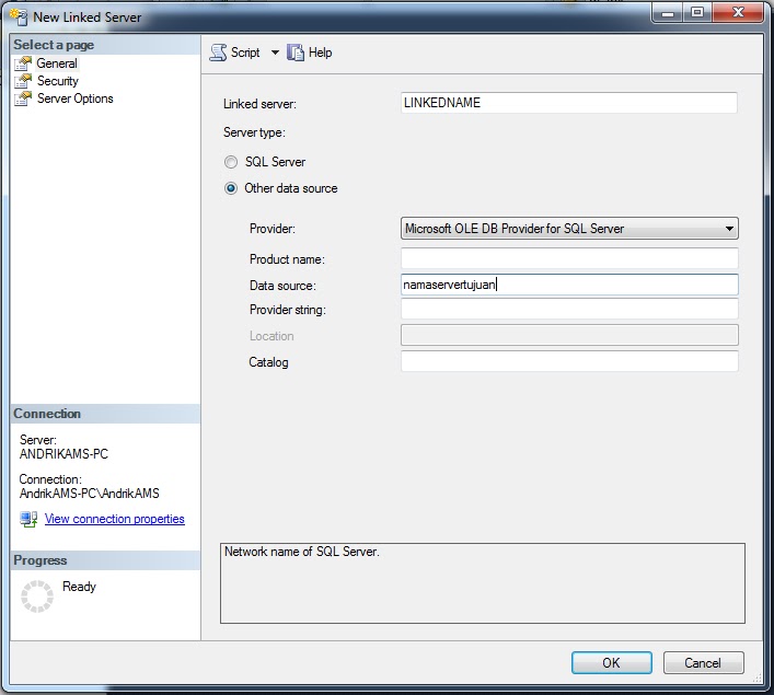 Cara Membuat Query Pada Sql Server | diary source code cara membuat linked server pada sql Cara Membuat Query Pada Sql Server | diary source code cara membuat linked server pada sql