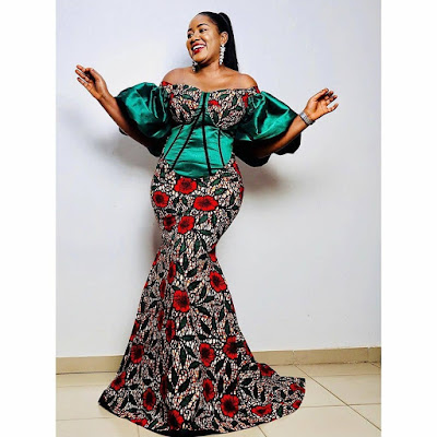 Ankara Long Gown Styles 2021: Latest Beautiful Dresses for Ladies