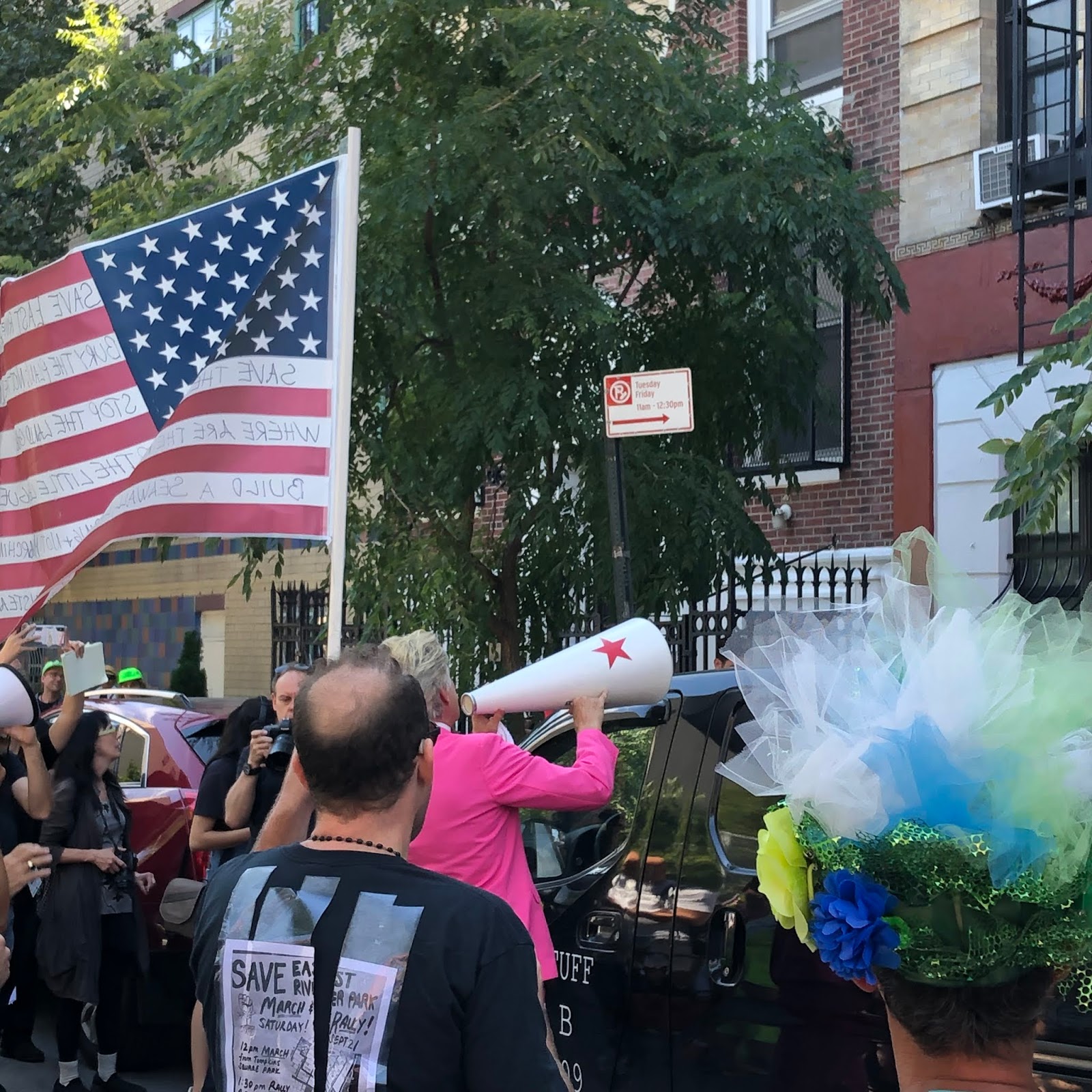 EV Grieve At the march and rally to save East River Park