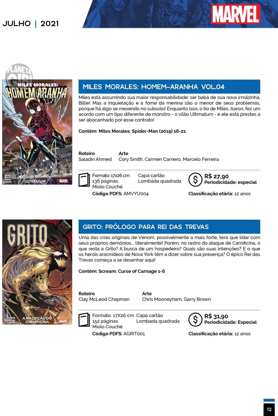 6 - Checklist Marvel/Panini (Julho/2020 - pág.09) - Página 9 Catalogo-Julho-Agosto-12