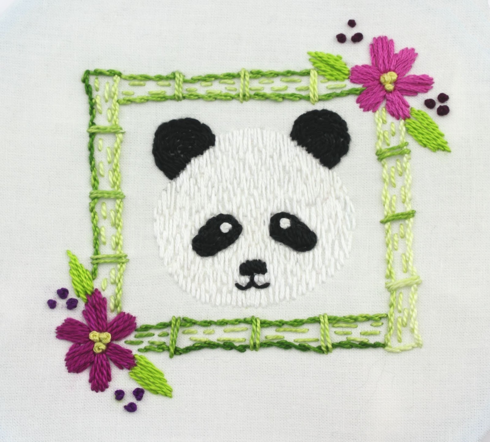 big B: Panda Bear Embroidery Project - Part Two