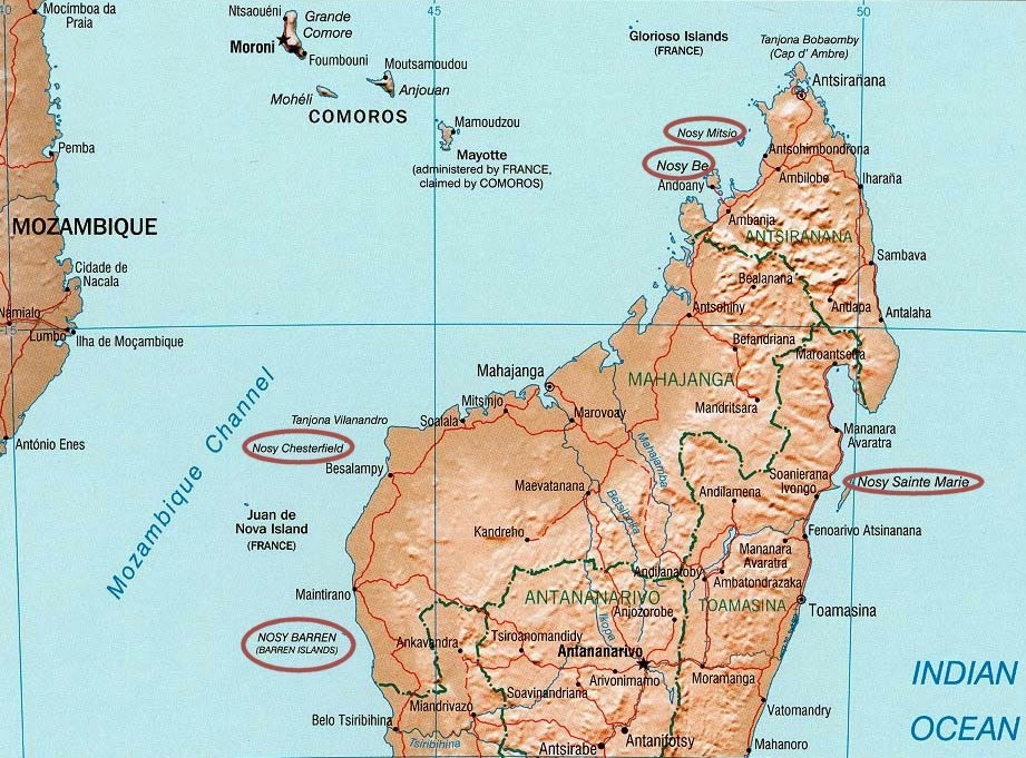 Мадагаскар карт 3. Остров Нуси-бе Мадагаскар. Нуси-бе Мадагаскар на карте. Мадагаскар на карте. Остров Мадагаскар на карте.
