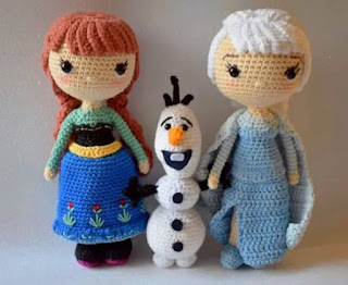 PATRON GRATIS ELSA ANNA Y OLAF | FROZEN AMIGURUMI 45682