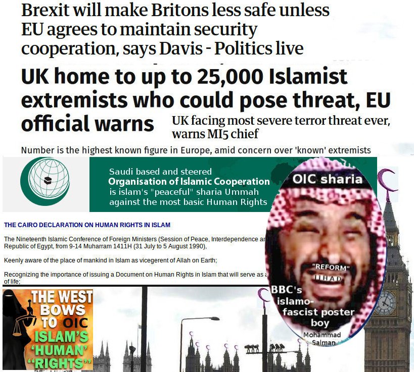 UK's sharia ties to Saudi islamofascism threaten EU (and UK) security