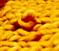 dropped stitch in knitting, side view TECHknitting.com