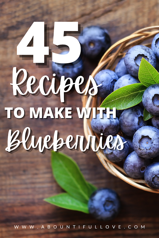 45 Recipes to Make With Blueberries - A Bountiful Love