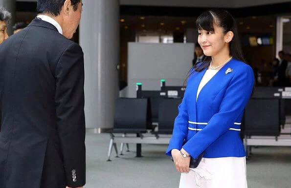 Japanese Princess Mako met with Peruvian President Martin Vizcarra at the Palace of Goverment in Lima
