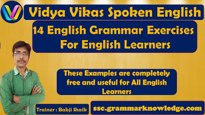 14 English Grammar Exercises For English Learners