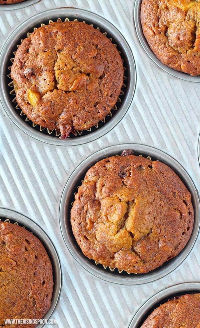Pumpkin Apple Harvest Muffins (VIDEO) The Rising Spoon
