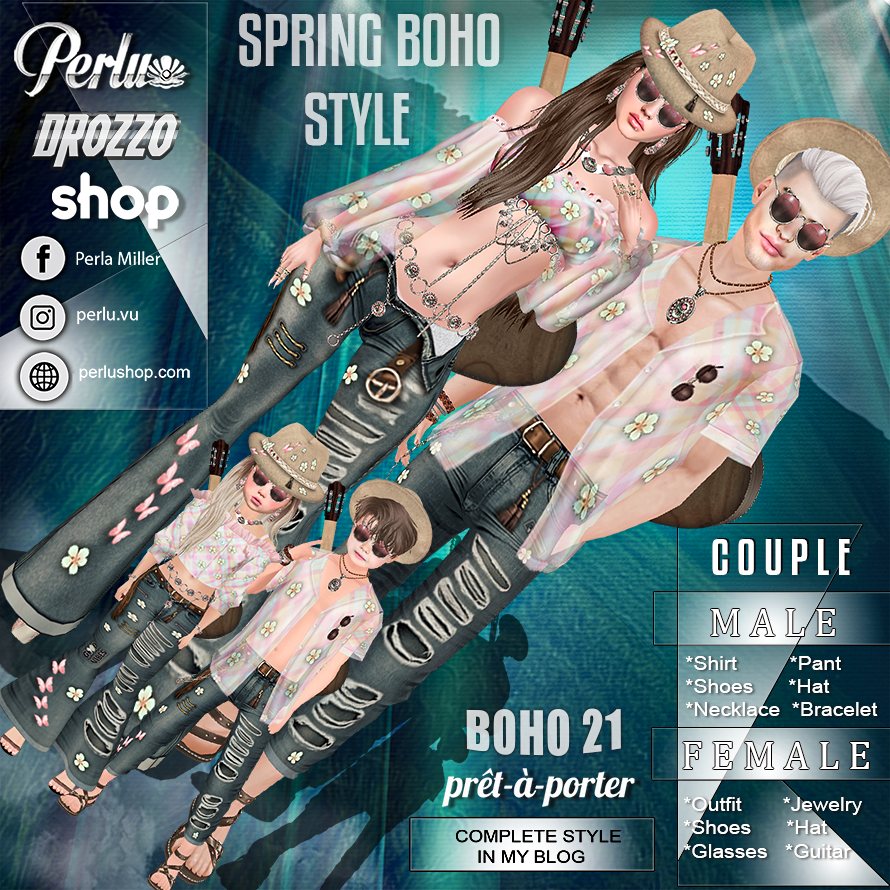 BOHO 21 P COUPLE BUNDLE - PERLU | DROZZO SHOP