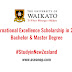 University of Waikato International Excellence Scholarships 2020/2021 – New Zealand
