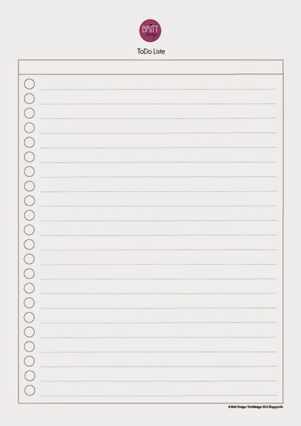 ToDo-Liste für Dich | Britt Design