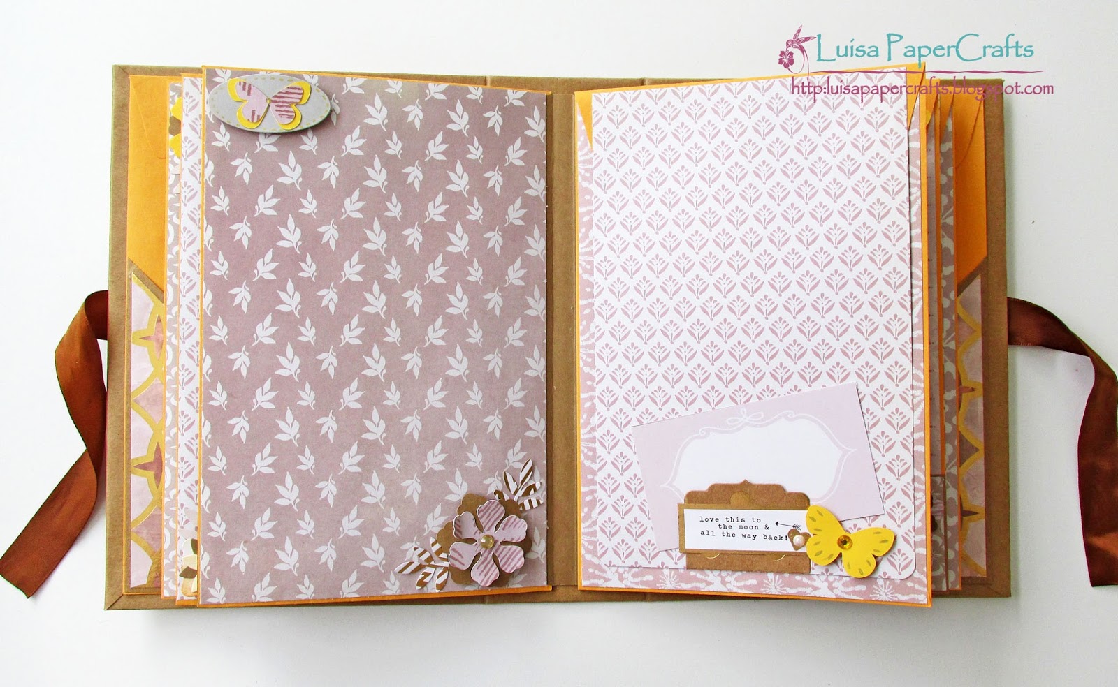 Luisa PaperCrafts Album Scrapbook con sobres manila