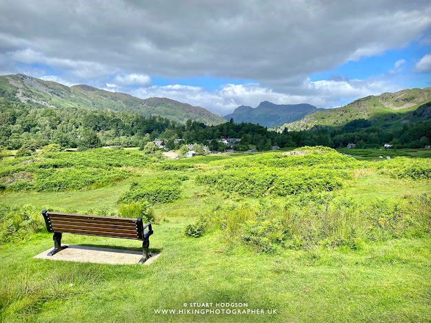 Loughrigg Tarn walk Elterwater Skelwith Bridge Ambleside map route