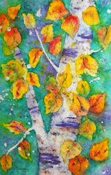 watercolor batik aspen martha kisling painting artist tree colorado workshop leaves paintings breckenridge silk watercolour marthakisling artists fall trees sold