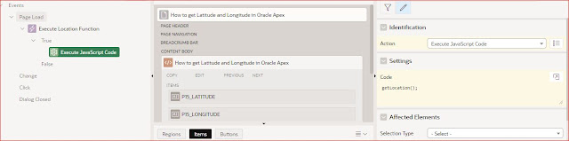 Oracle APEX Tutorial - How to get Latitude and Longitude in Oracle Apex