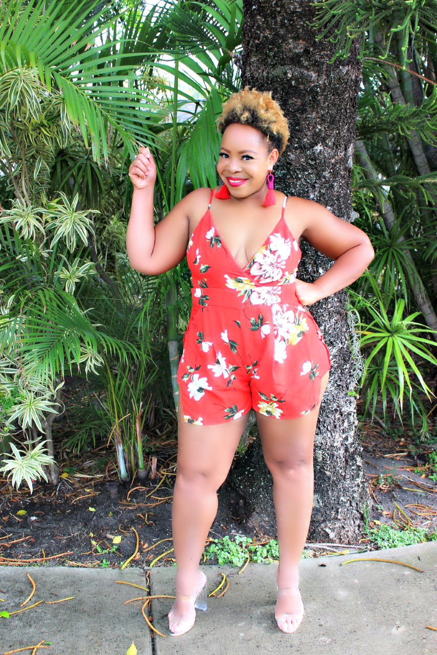 Red Romper/ Shorts/ Fashion Trends/ Spring Fashions/ Florals