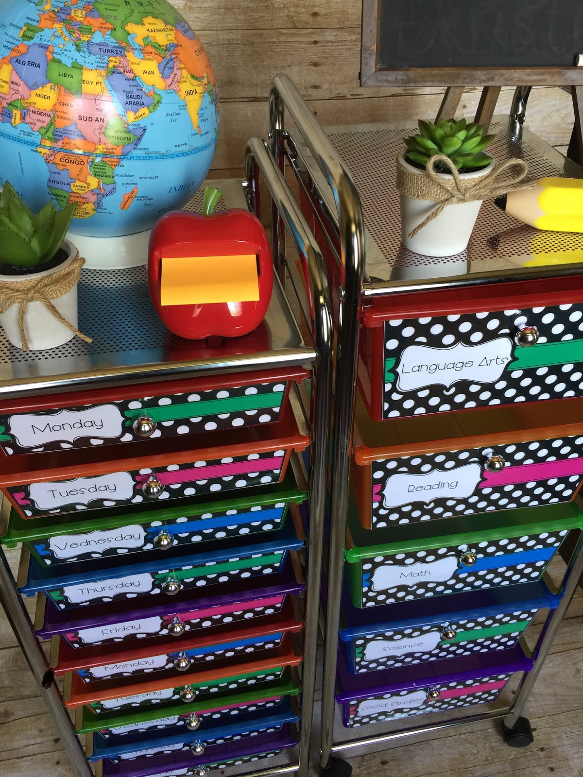 Teaching With Terhune Classroom Organization Storage Ideas {10 and 5