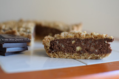 Sbriciolata con crema di castagne e cioccolato