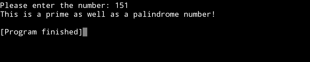 Checking if a number is a palindromic-prime number or not - Python ...
