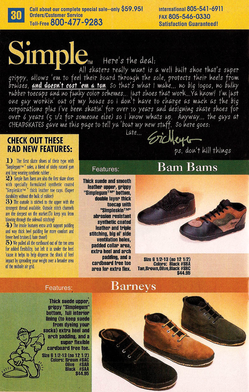 Vert Is Dead CCS Shoes 1990 1992.