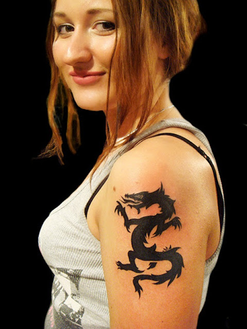 H*ot Dragon Tattoos For Girls Pop Tattoo Tattoos Dragon Arms