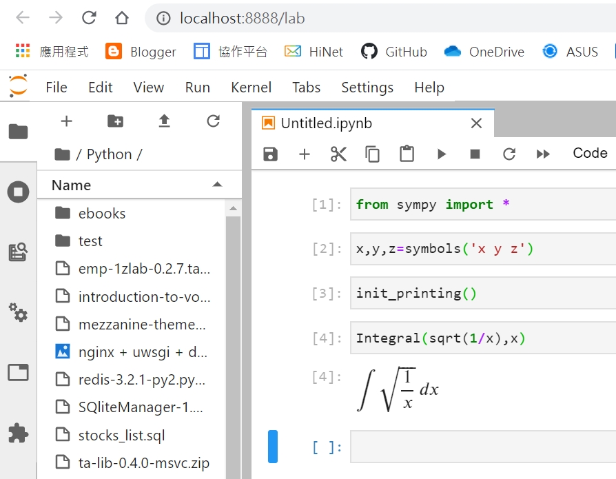 Jupyterlab python 3 - lopica