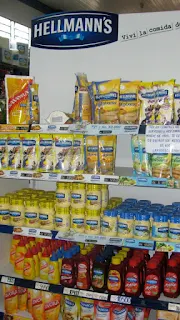 American products in a Paraguayan supermarket