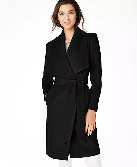 Belted Wrap Business Winter Coats