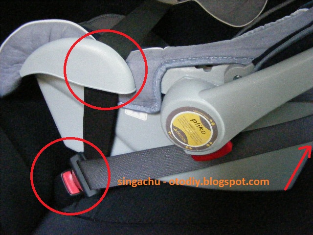 cara pasang car seat pliko