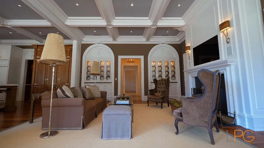 65 Interior Photos vs. Tour 18 Frick Dr, Alpine, NJ Ultra Luxury Classic Mega Mansion