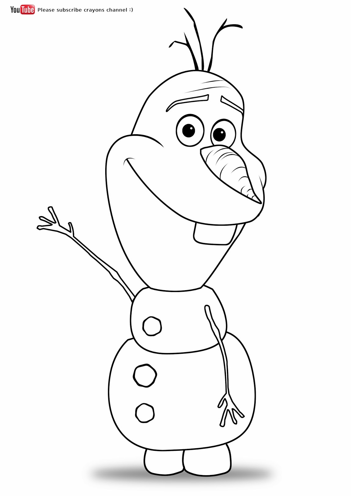 olafs face coloring pages - photo #14