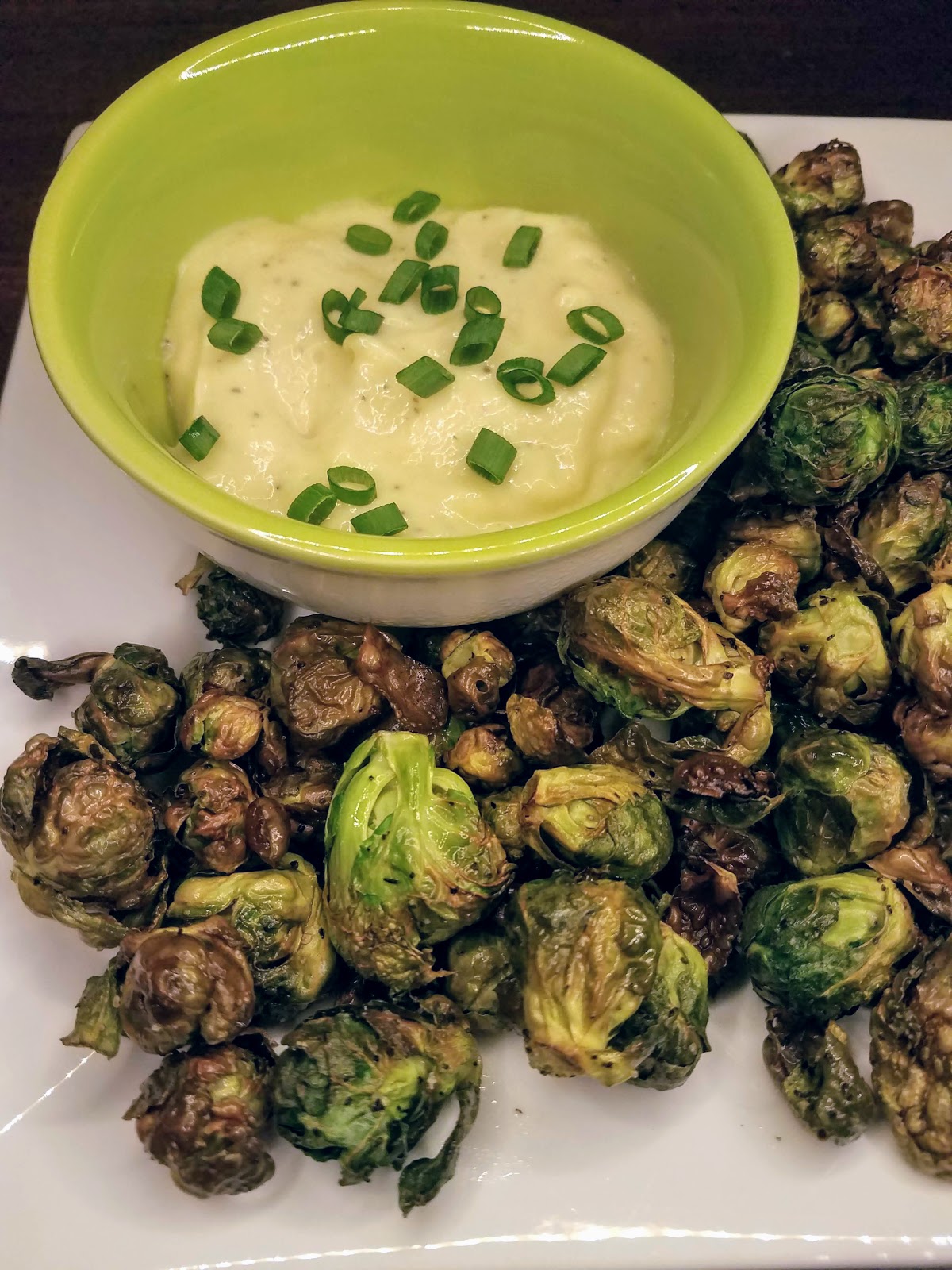 Crispy Brussels Sprouts with Dijon Aioli