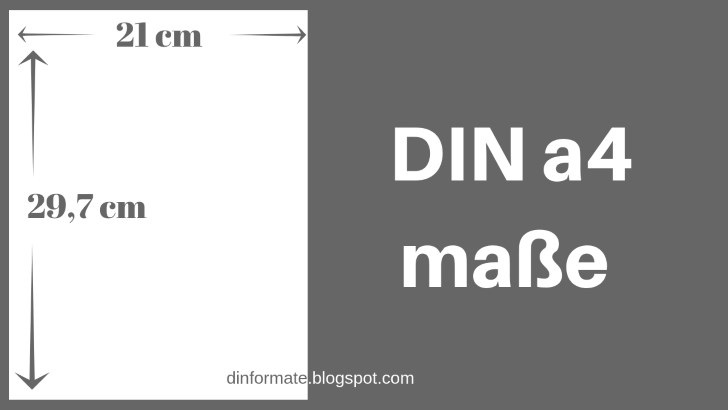 DIN A4 Maße | DIN Formate