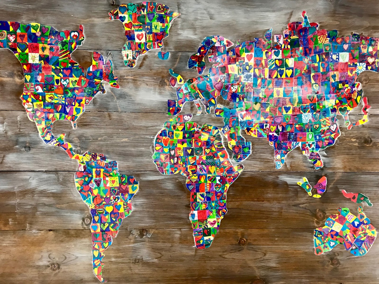 Kathy's Art Project Ideas How to Create a Collaborative School Wide Collage Art Piece