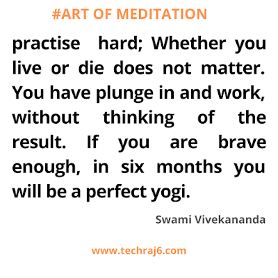 Art of meditation quotes by Swami Vivekananda