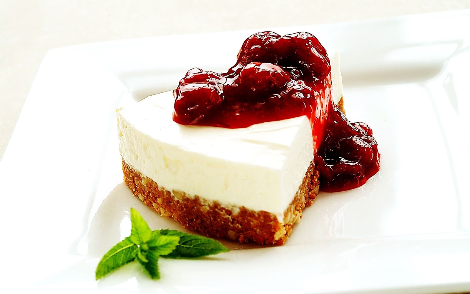Cheesecake Jam Dessert Full HD Desktop Wallpapers 1080p